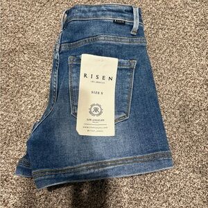 Risen Blue Denim Shorts